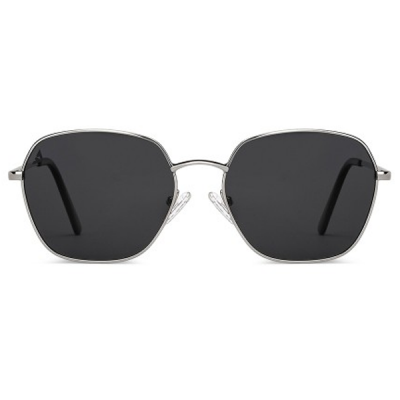 Unisex Grey Lens & Gunmetal-Toned Other Sunglasses with UV Protected Lens